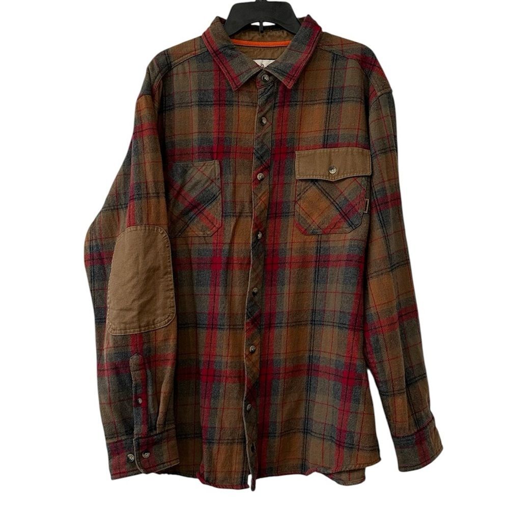 Legendary Whitetails Harbor Heavyweight Flannel Shirt XL Smoke Mountain Plaid